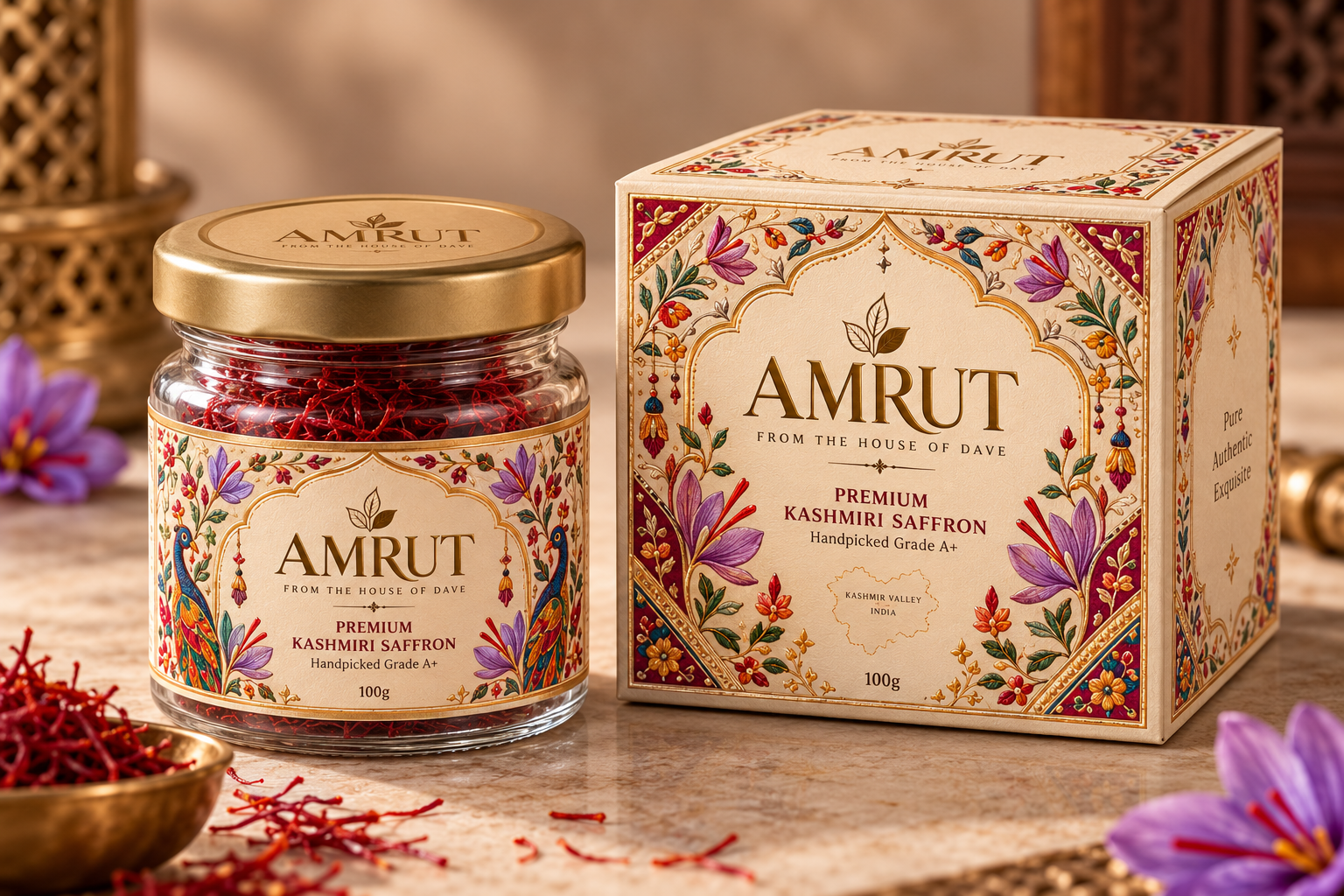 Amrut product packaging